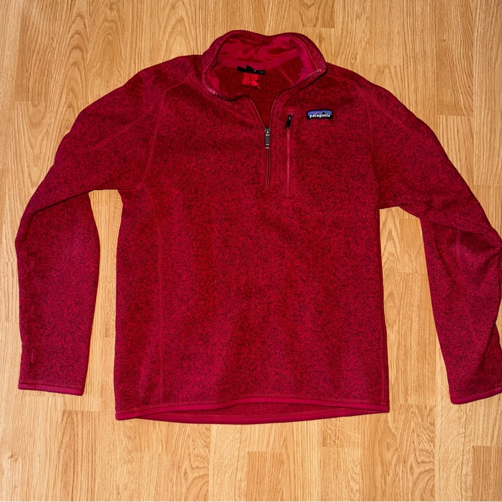 Patagonia Better Sweater Quarter Zip Red Size Small